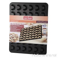 Zenker 7420 Baking Tray For Crescent-Shaped Cookies "Special Creative" For 42 Cookies  Black  16.54 x 12.60 x 0.39" - B009VEG4VA